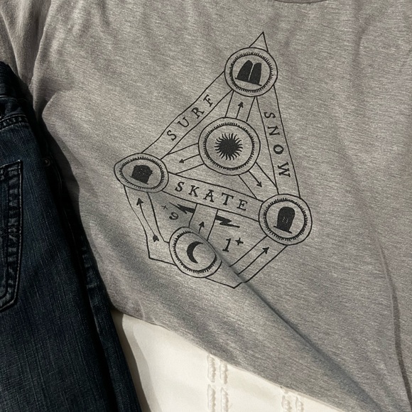 Levis 514 Slim Straight Blue Jeans Mens W29 L29 and Volcom tee M - Picture 4 of 6